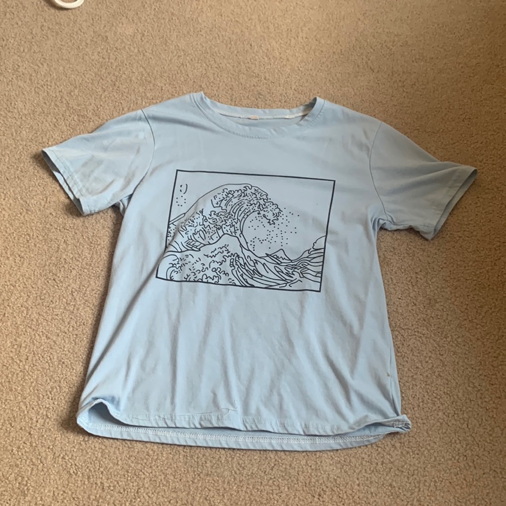 Blue wave t shirt